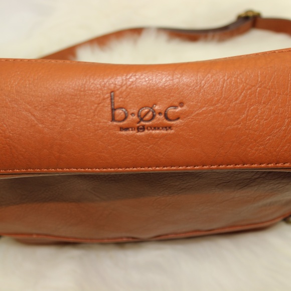 Born Concepts Warm Chestnut Leather Crossbody - Picture 2 of 11